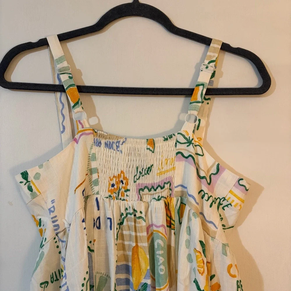 NWT Paper Heart Linen Blend Dress - Picture 6 of 6